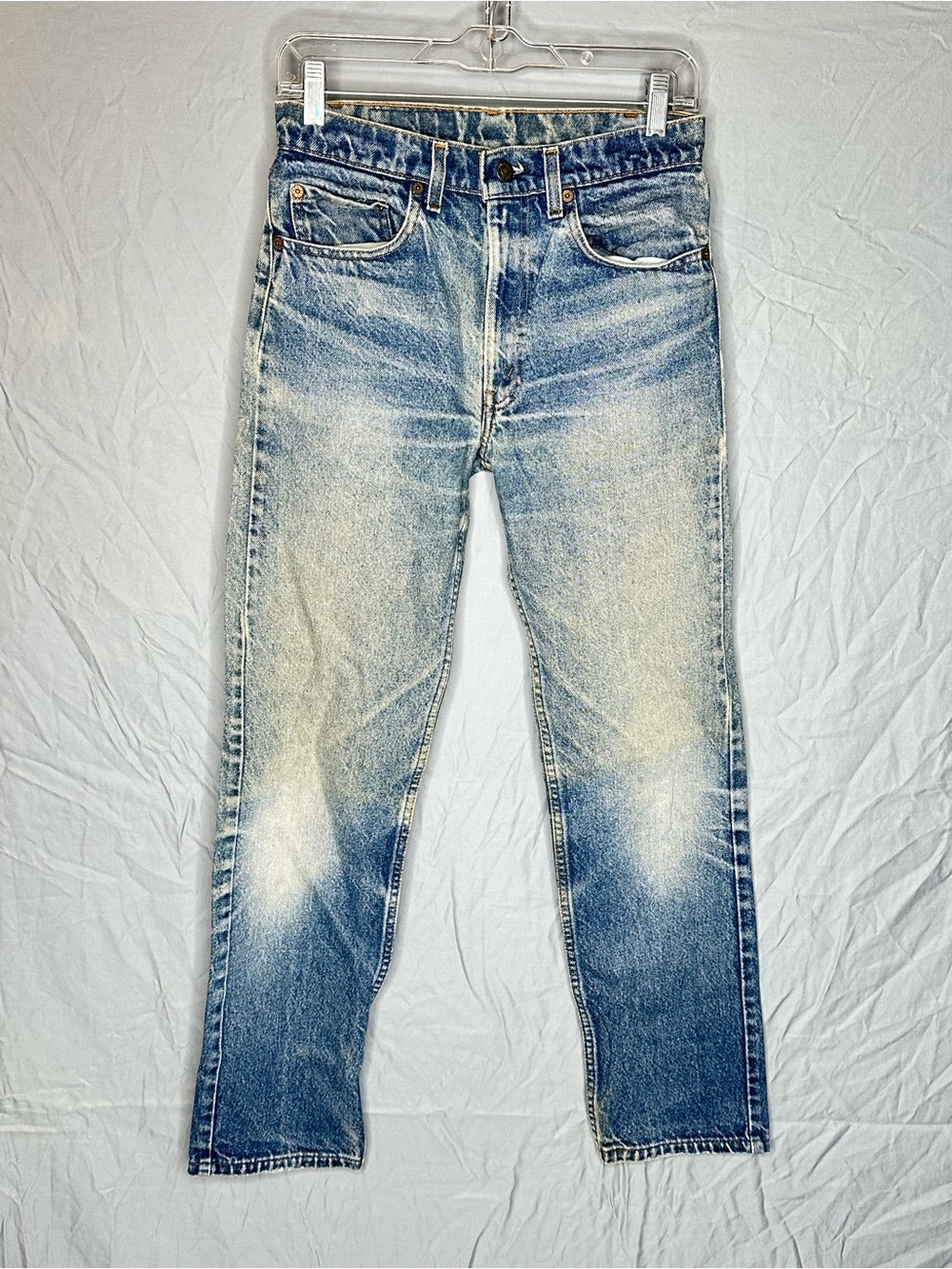 Vintage Levi’s 505 Jeans W29 L31 USA Made Orange Tab Acid Wash Denim Pants